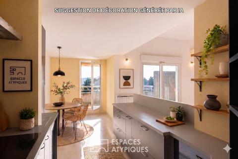 Appartement lumineux de 112m2 avec terrasse, garage et mezzanine au coeur de Montélimar