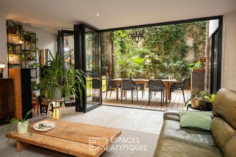Magnifique loft avec patio végétalisé en hyper centre ville