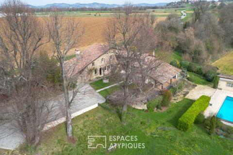 Douceur de vivre et horizon suspendu proche de Romans