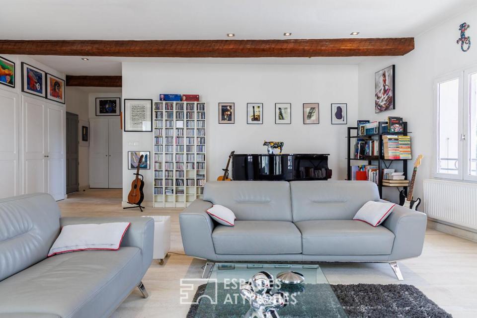 Loft patrimonial d'exception, intimité et luxe contemporain