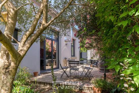 Loft atypique avec jardin paysager, atelier d&rsquo;artiste de plain-pied accessible PMR