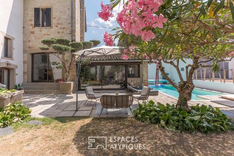 A characterful house with a swimming pool and a secluded garden in Saint-Rambert-d’Albon