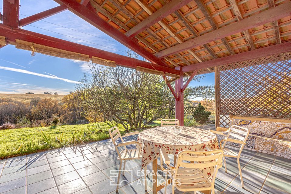 Maisons écologiques au coeur de la nature, authentique havre de paix