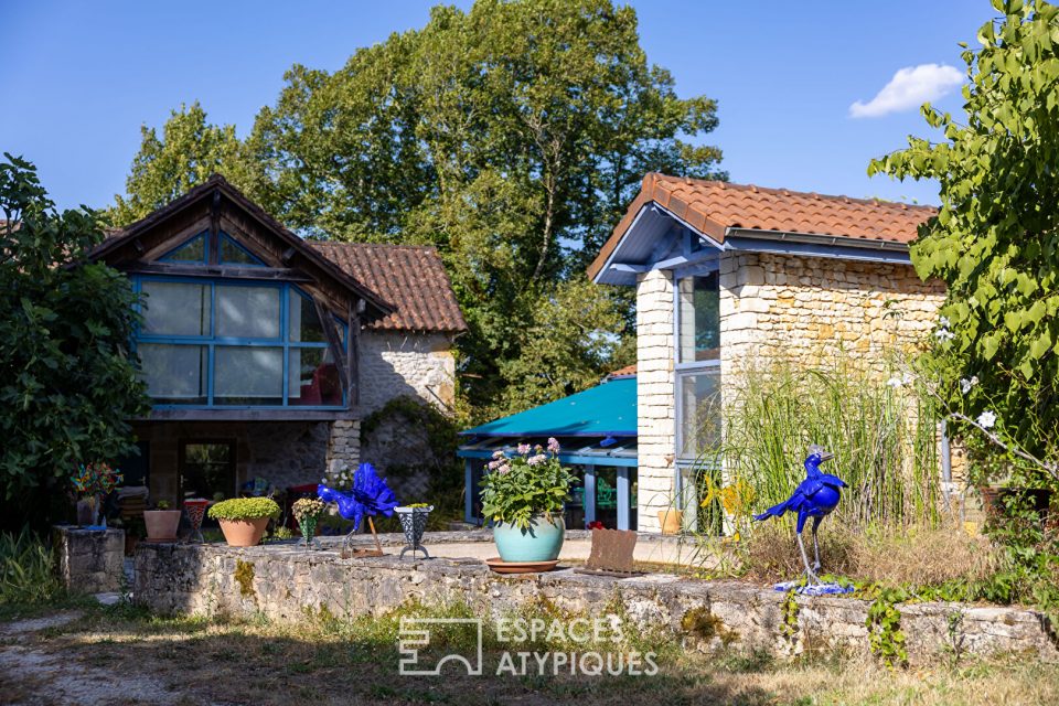 Maison atypique et son atelier d'artiste