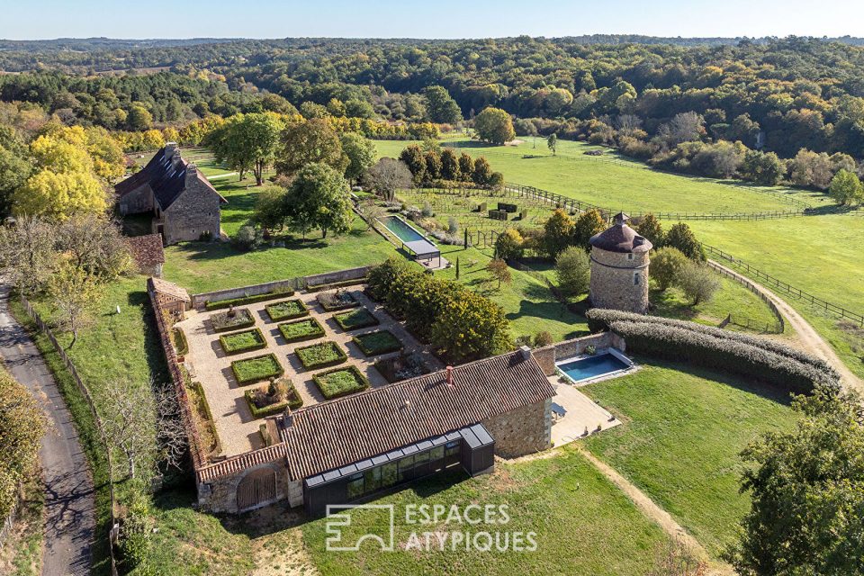 Domaine de prestige avec vue panoramique sur la campagne