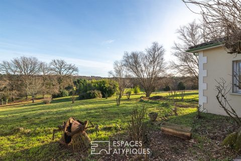Plain-pied des années 2000 au goût du jour et ses bonnes surprises en Périgord Vert