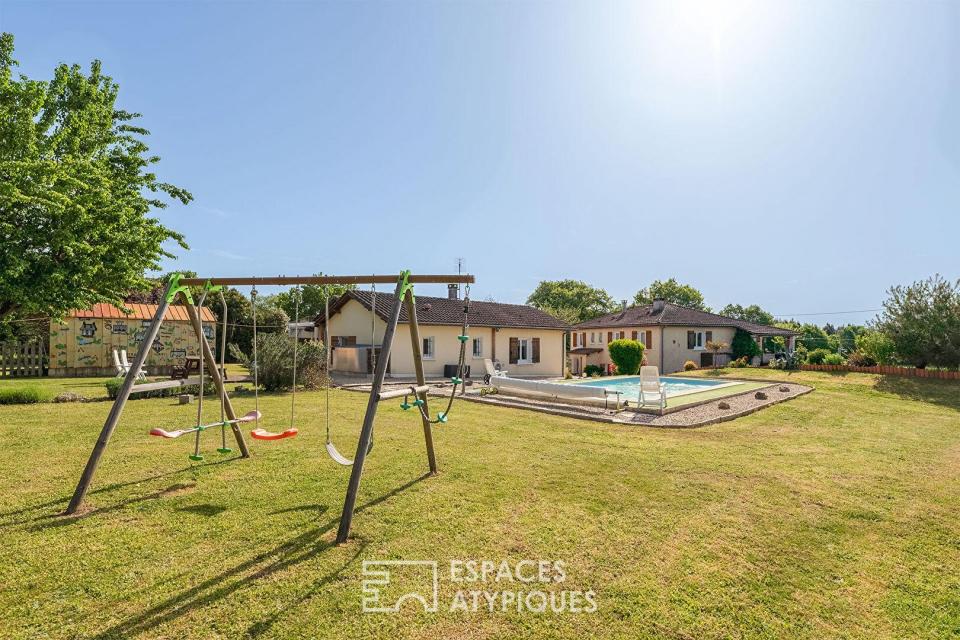 Une propriété, deux ambiances... et la nature autour