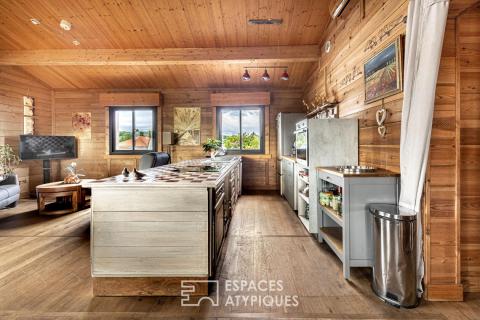 Maison d&rsquo;architecte en bois construite en 2012