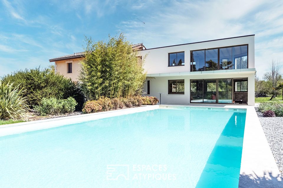 Villa avec piscine de style Néo contemporain, farniente et dolce vita...