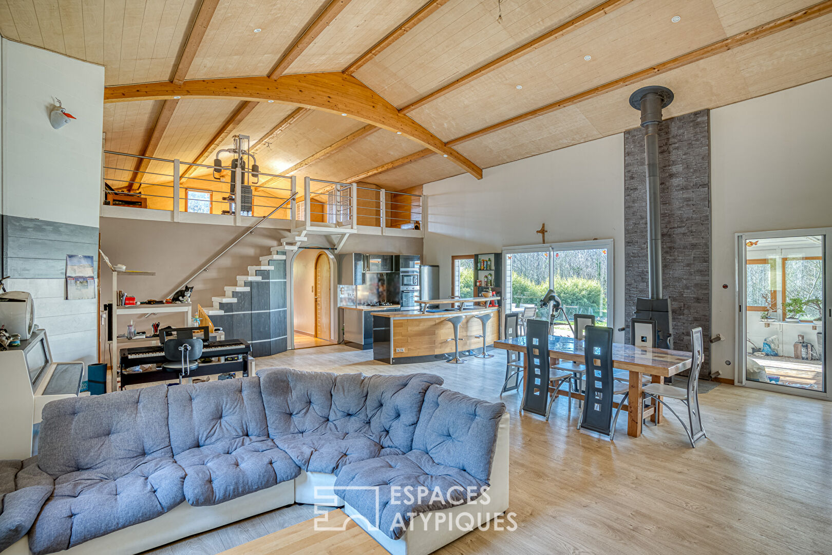 Maison de campagne à ossature bois  3/4 chambres