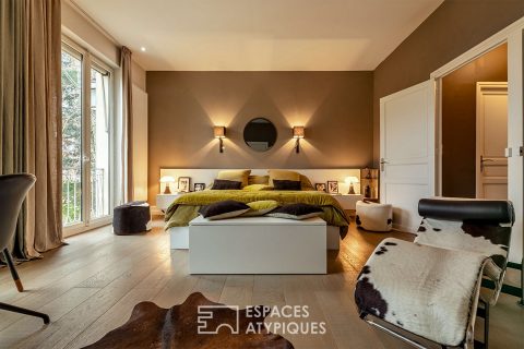 Renovated mansion at the gates of Bergerac town center.