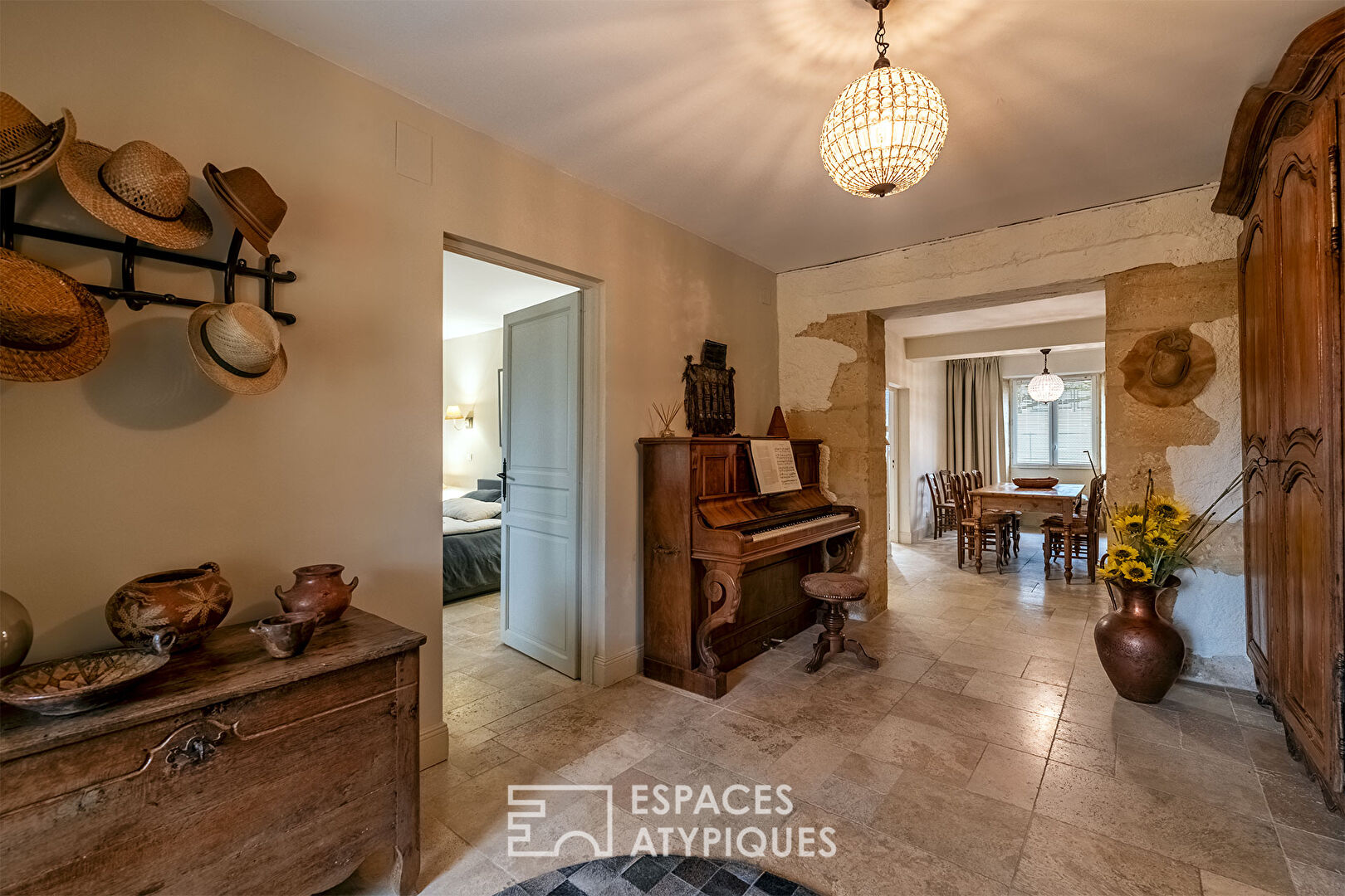 Renovated mansion at the gates of Bergerac town center.