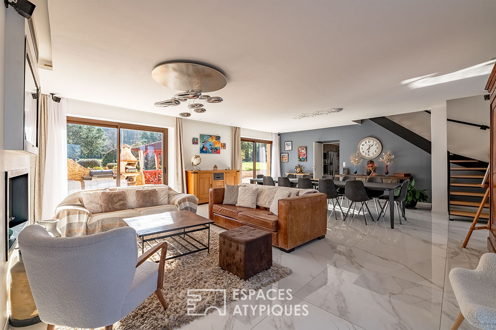 Old farm renovated into a contemporary family home