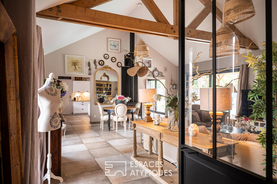 Villa contemporaine ossature bois et piscine