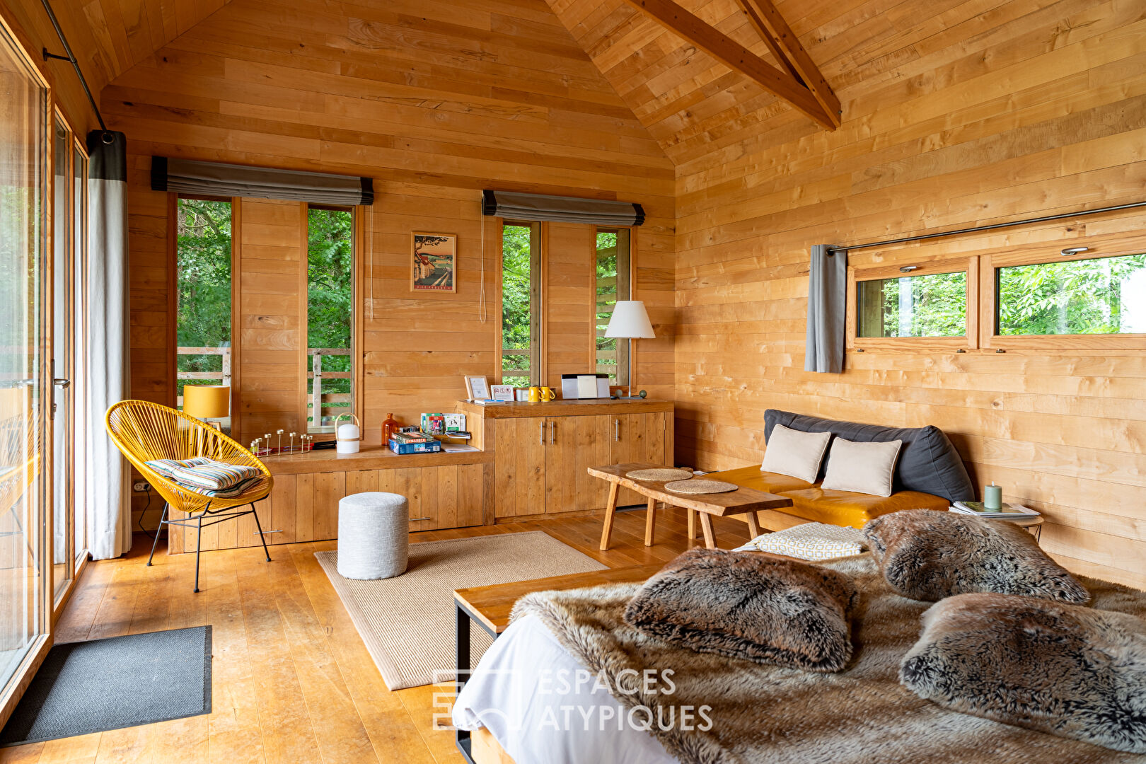 Propriété avec cabanes dans les arbres