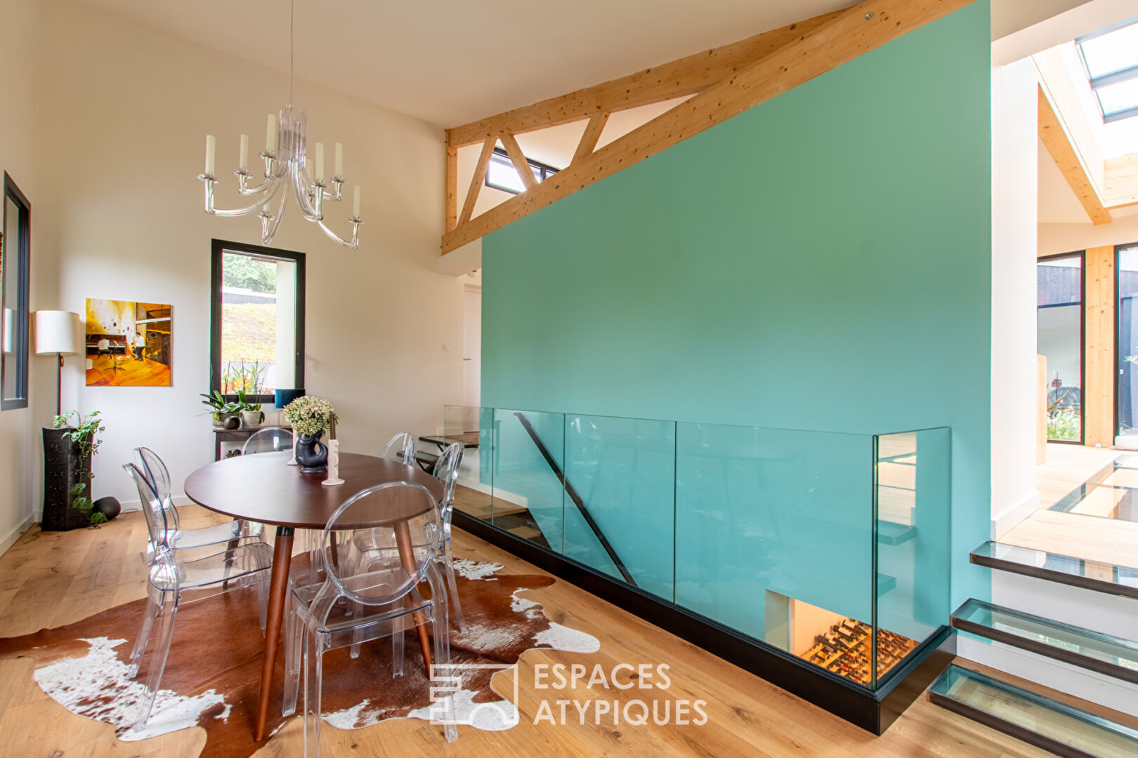 Maison d’architecte neuve avec piscine en bord de Sarthe