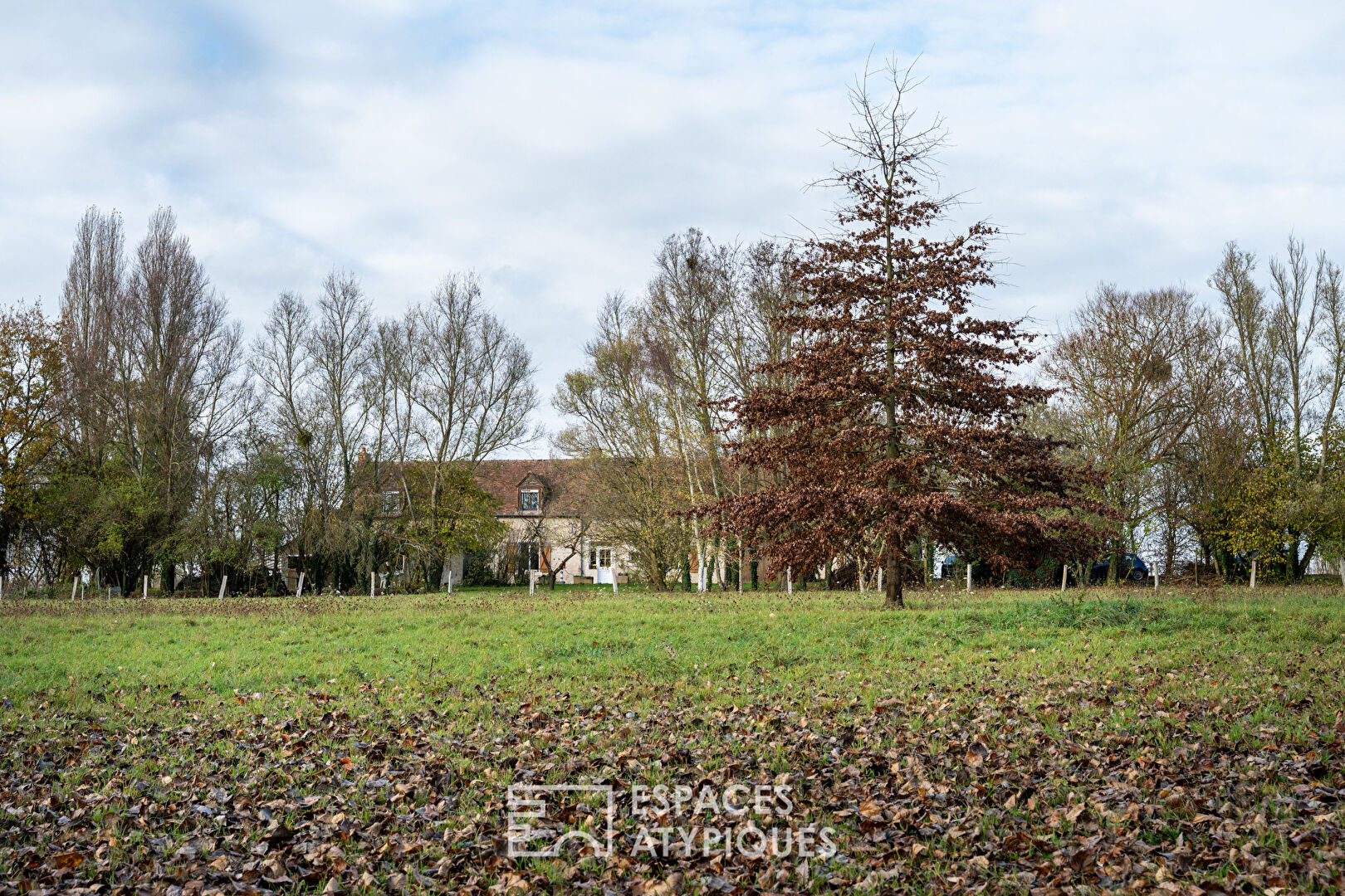 Stone house in the heart of a vast wooded park