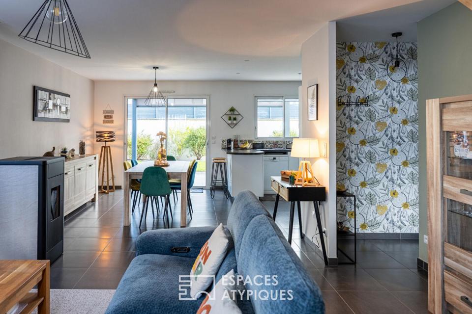 Maison contemporaine dans un environnement résidentiel privilégié