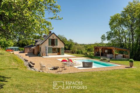 Grande longère de charme en lisière de la forêt de Bercé