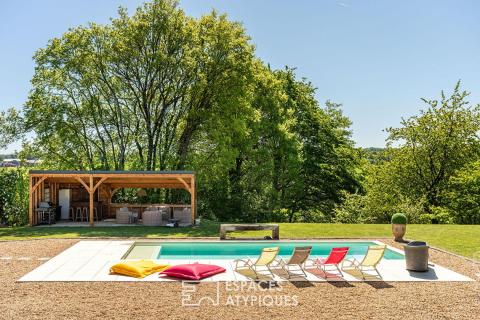 Grande longère de charme en lisière de la forêt de Bercé