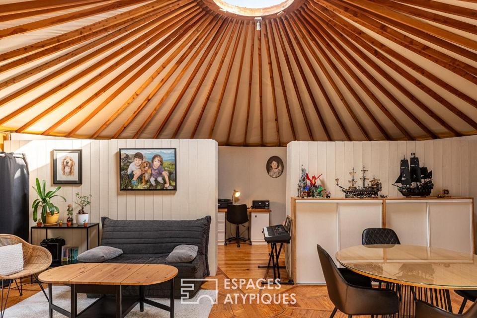 Yourte contemporaine au coeur des Alpes Mancelles