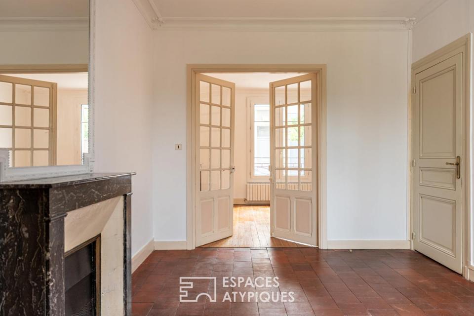 Double mancelle de charme avec garage à réinventer