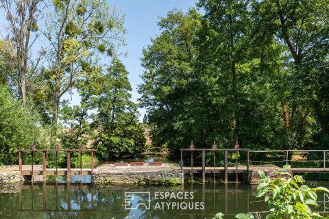 Moulin de caractère réinventé en Vallée de la Sarthe