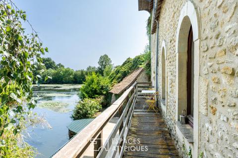 Moulin de caratère avec piscine et maison indépendante