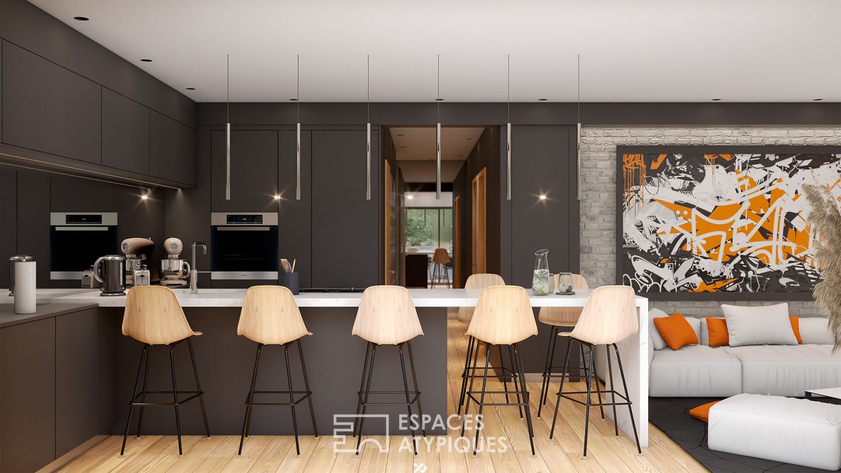 New luxury T4 apartment with its generous terrace