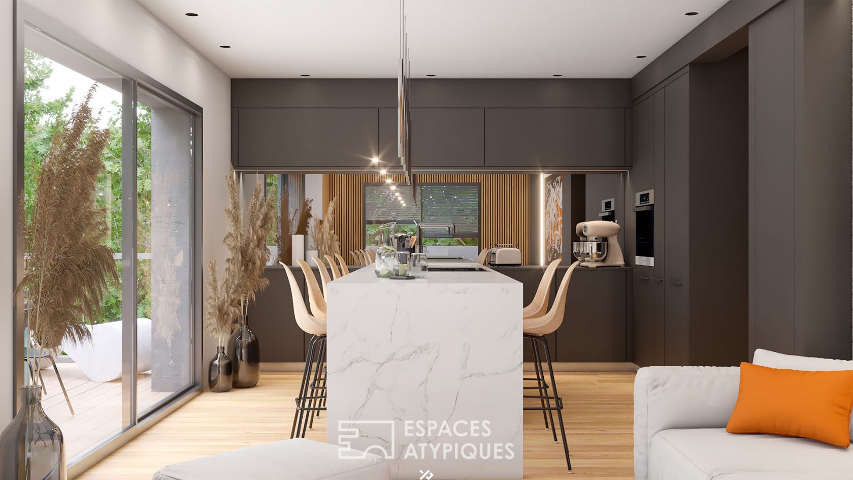 New luxury T4 apartment with its generous terrace