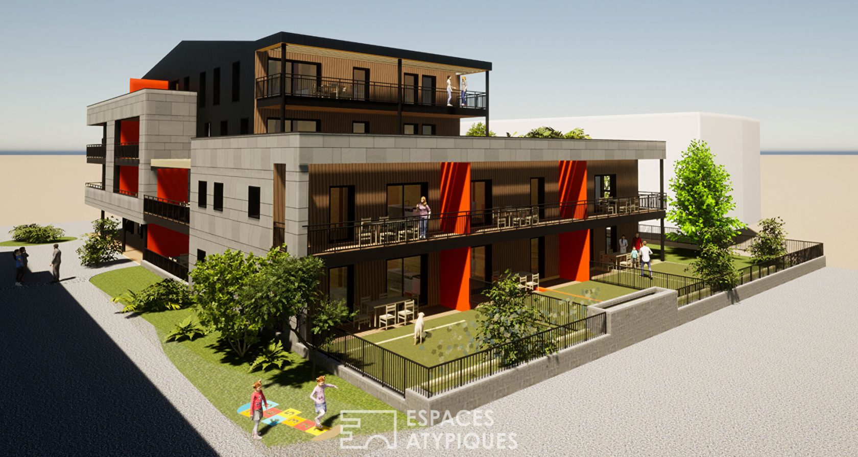 New luxury T4 apartment with its generous terrace