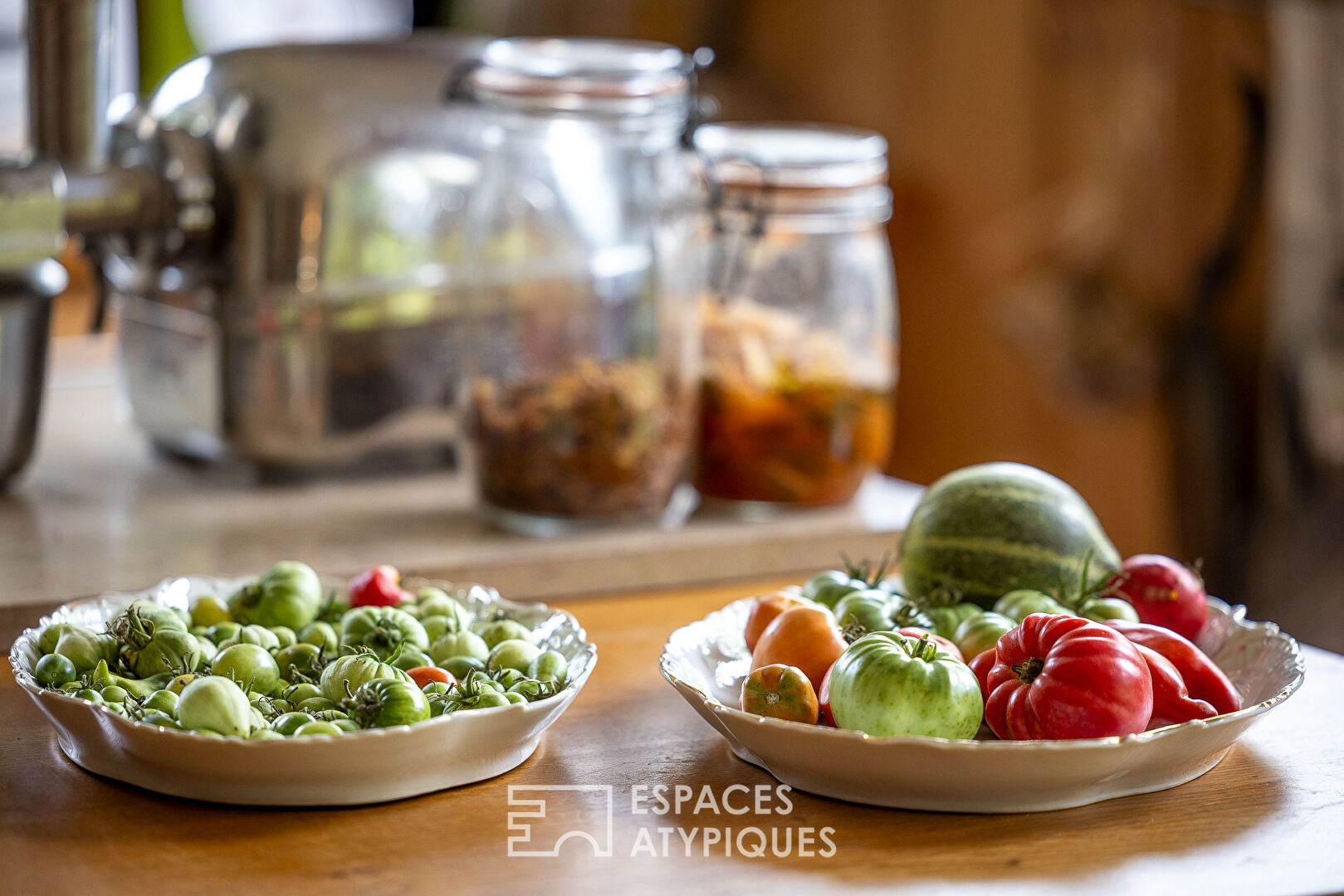 The passive house in its garden with 1000 flavors