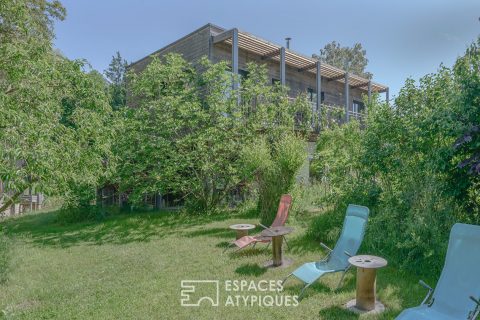 The passive house with its gîte and its chambres d’hôte