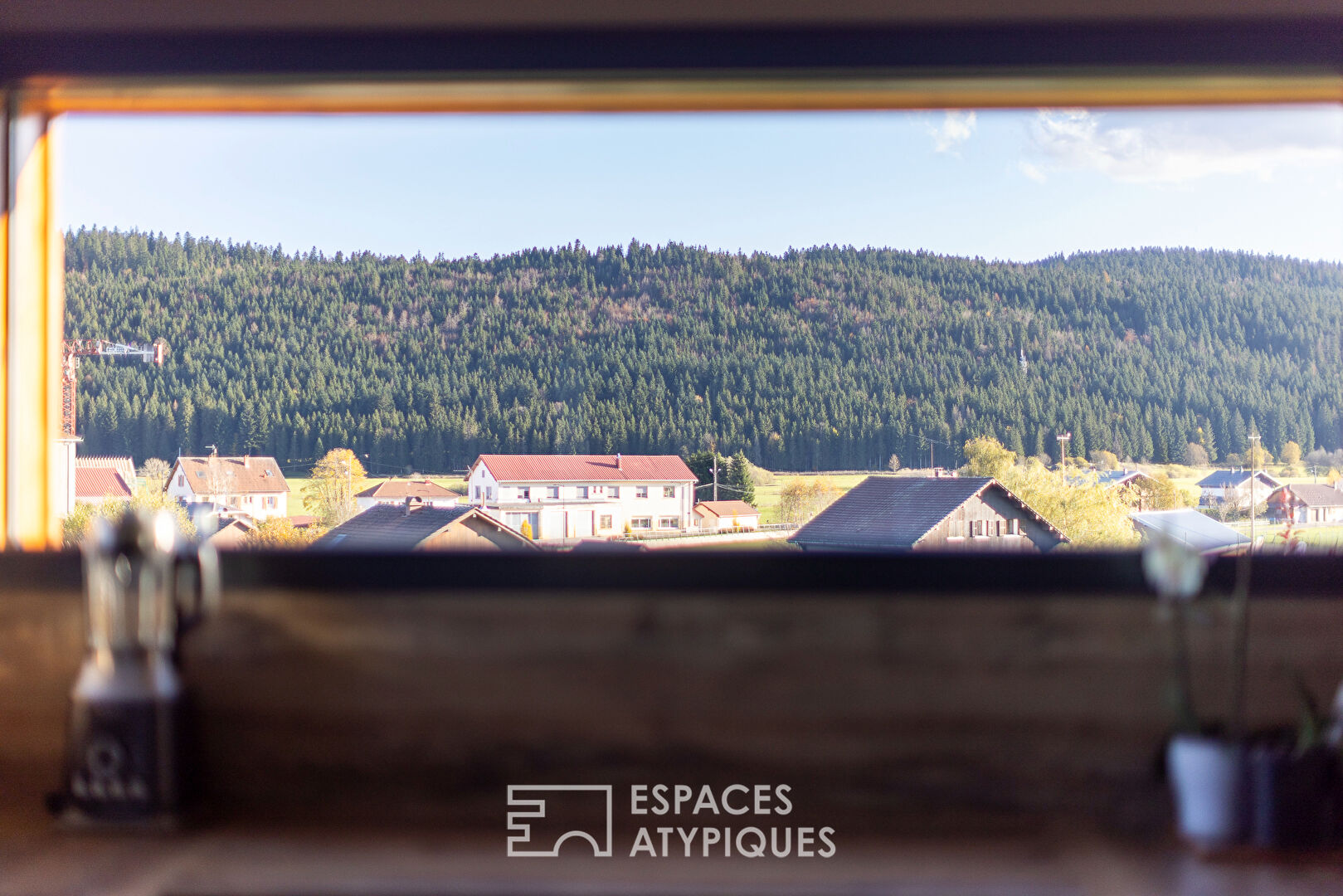 The contemporary chalet close to Switzerland with its unobstructed view and indoor swimming pool