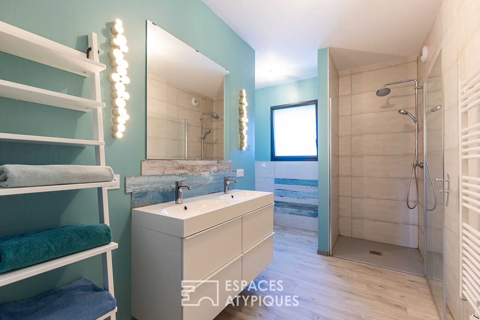 The contemporary chalet close to Switzerland with its unobstructed view and indoor swimming pool