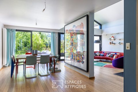 Maison d&rsquo;architecte signée Jacques Mattern avec jardin