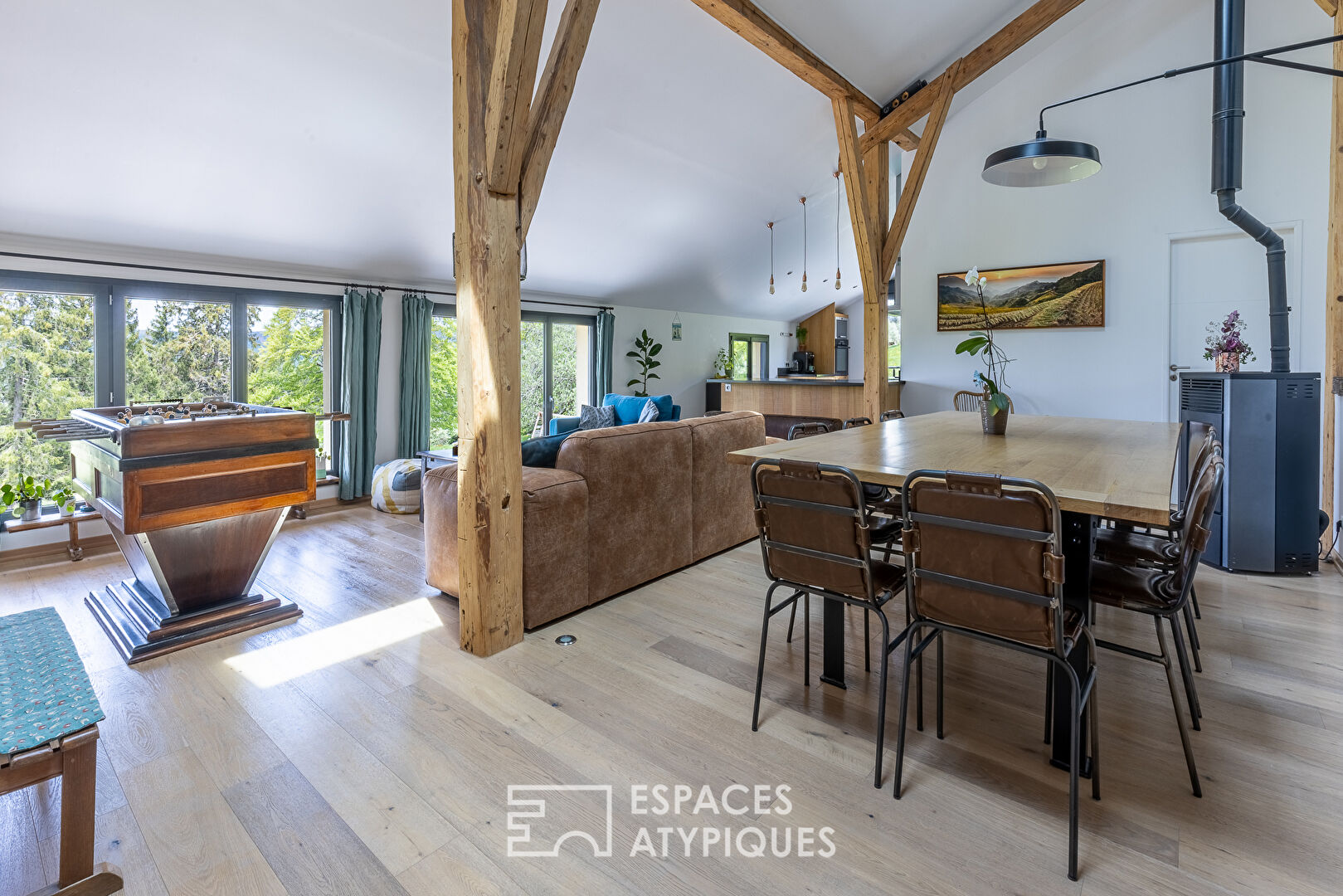 Ferme rénovée dans le Haut Jura avec son loft et ses logements locatifs