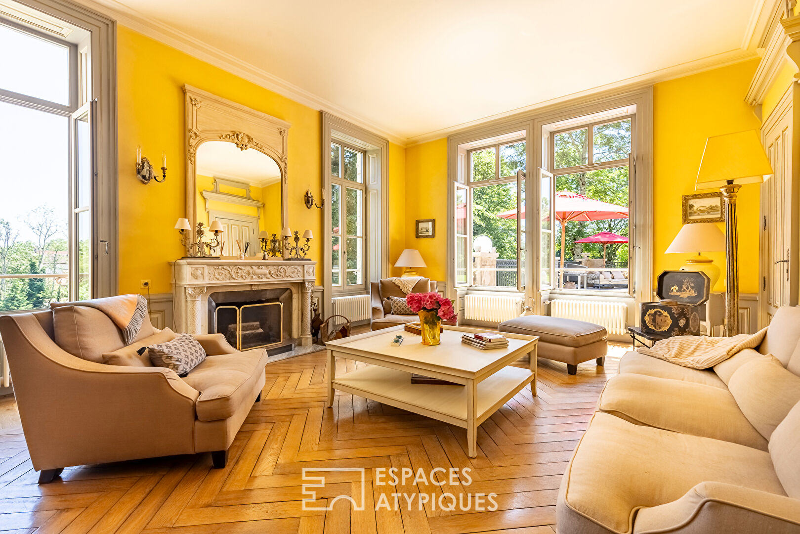 French elegance in this 19th century castle