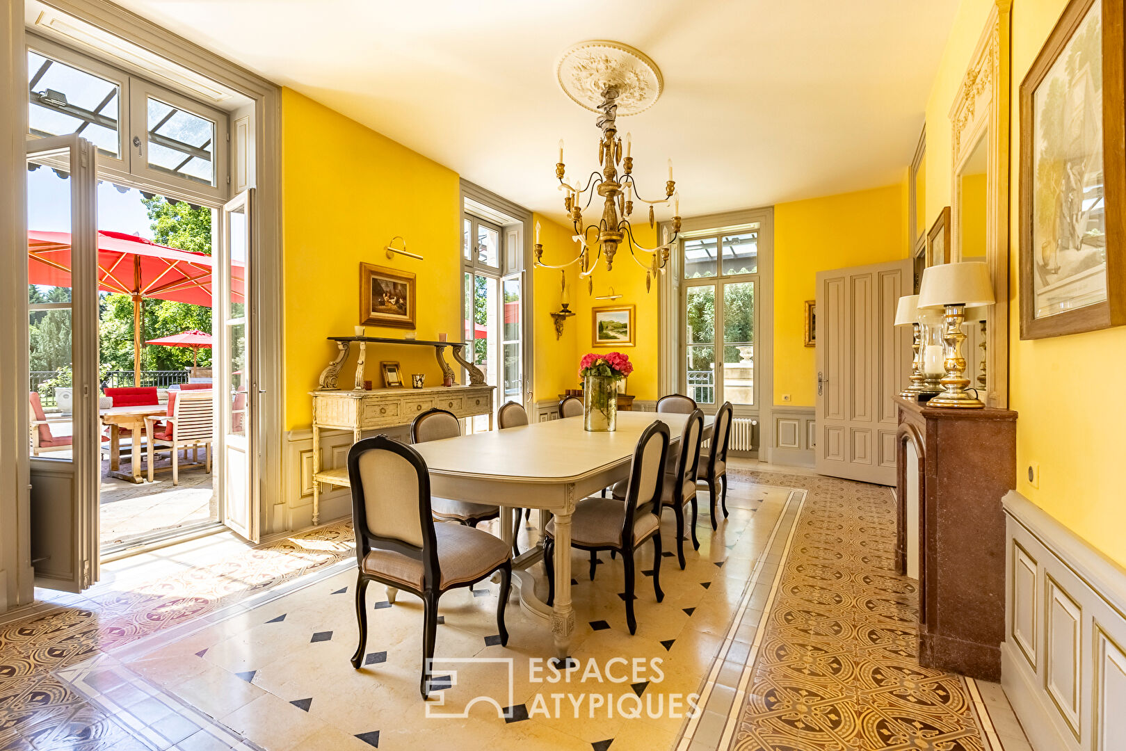 French elegance in this 19th century castle