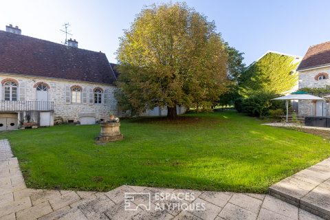 Ancienne propriété de meunier dans son parc