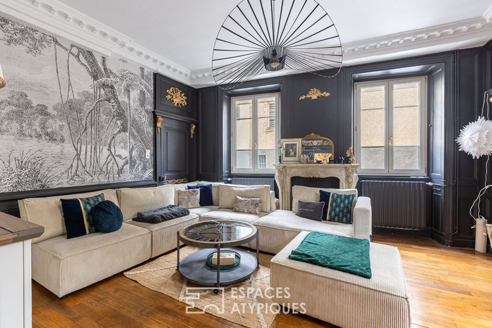 Maison bourgeoise de ville et son loft en annexe