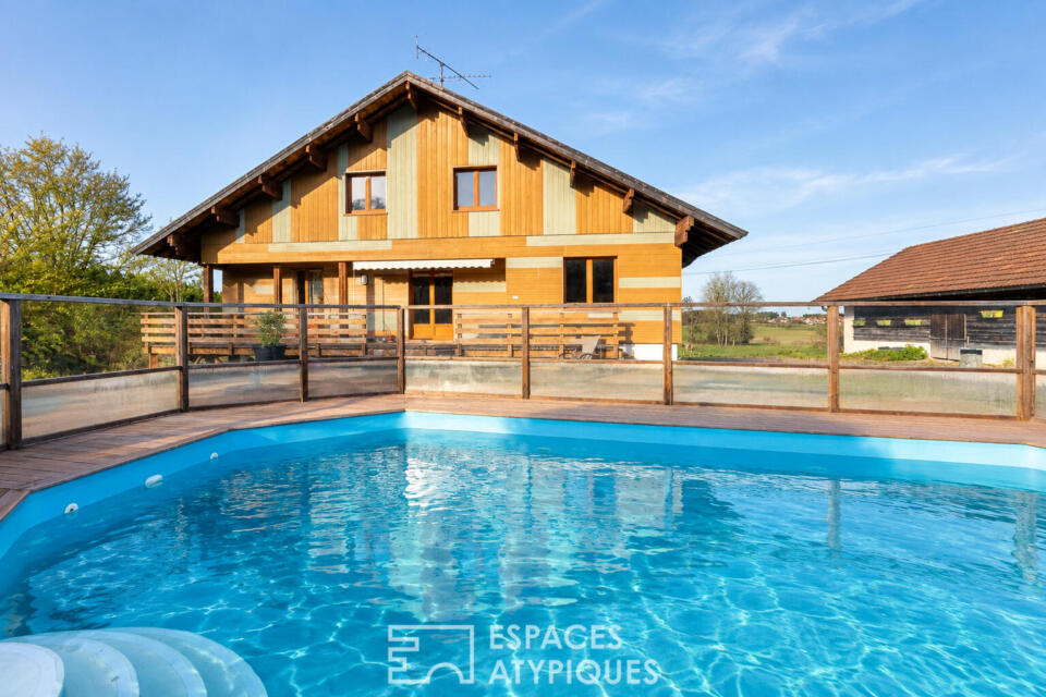 Chalet familial, entre nature et frontière suisse