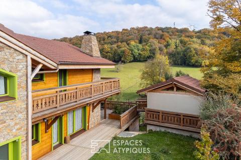 Chalet lumineux et modulable, un esprit scandinave au coeur du Doubs