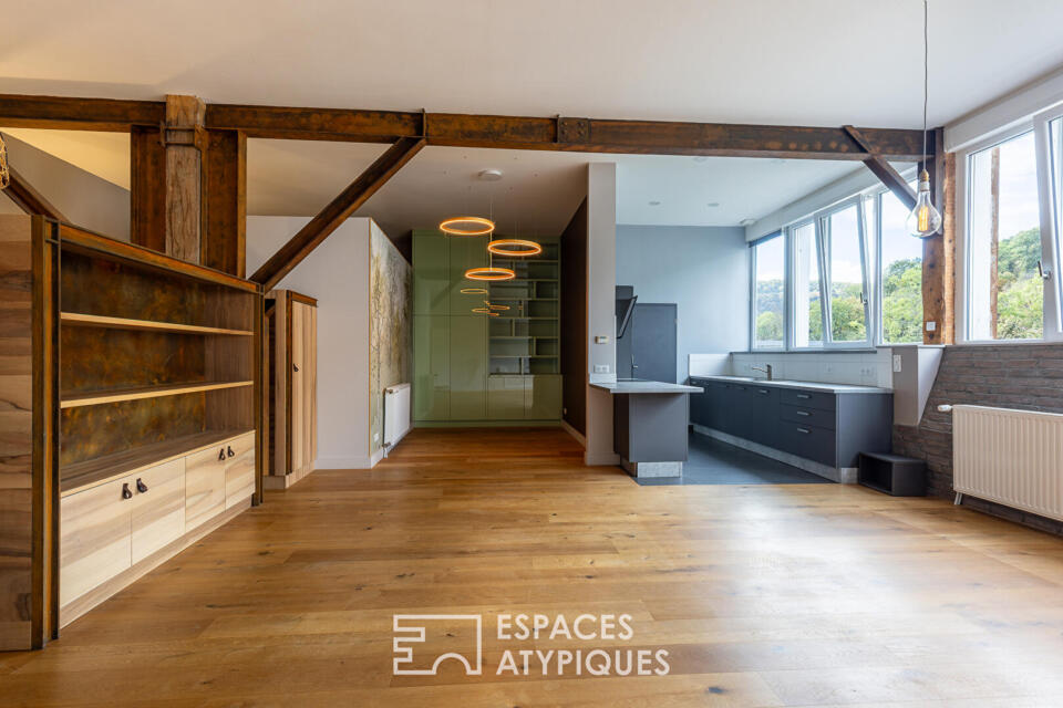 Loft réinventé entre ville et nature