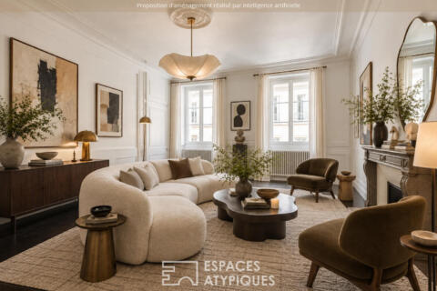 Appartement aux volumes bourgeois et passage dérobé