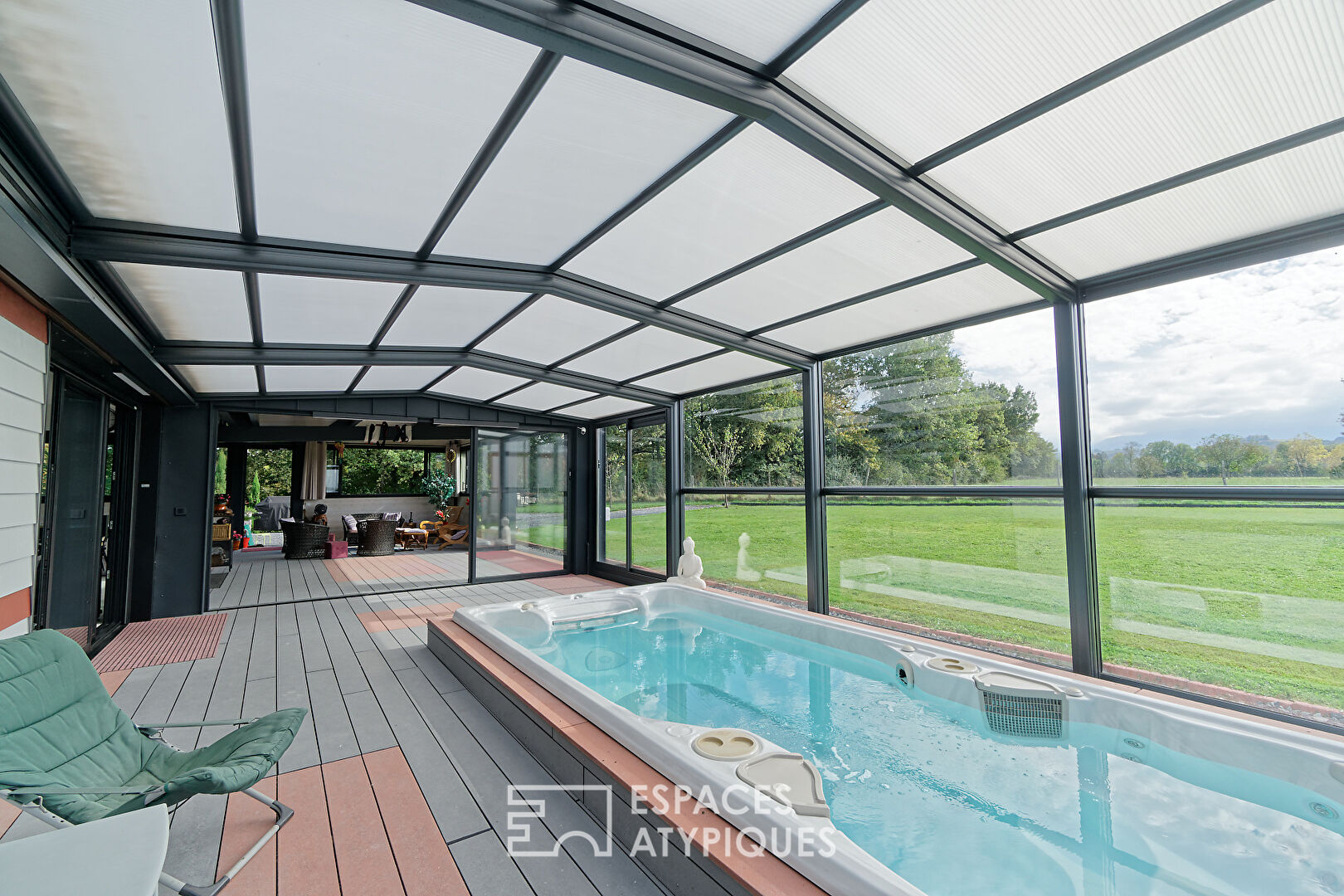 Maison d’exception face aux Pyrénées