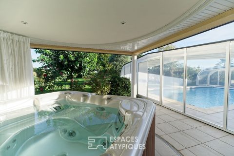 Villa et sa vue panoramique sur les Pyrénées