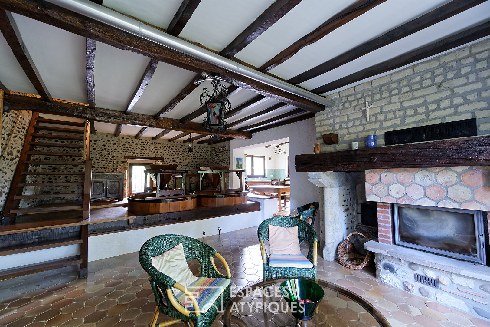 Moulin ancien dans un cadre naturel préservé
