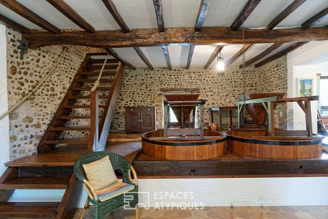 Ancien moulin dans un cadre naturel préservé