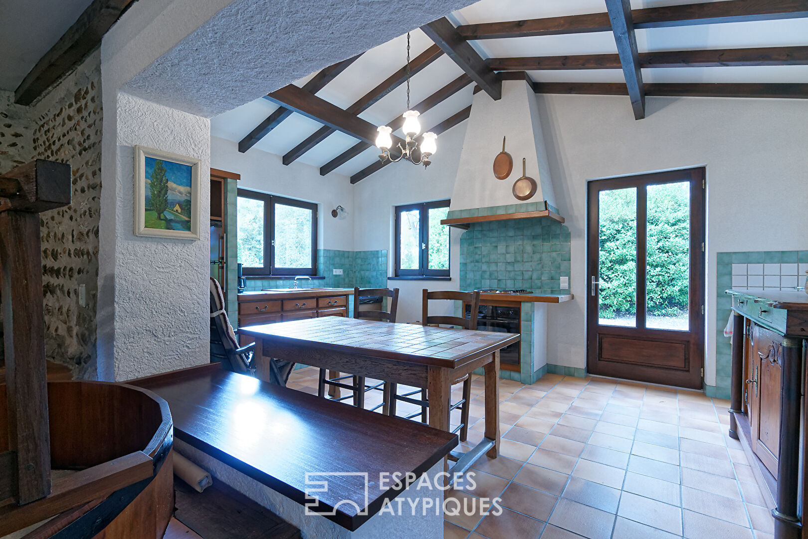 Moulin ancien dans un cadre naturel préservé